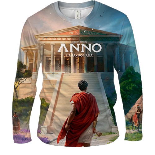 Мужской 3D лонгслив Anno 117: Pax Romana
