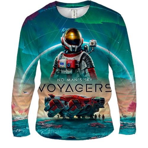 Мужской 3D лонгслив No Man