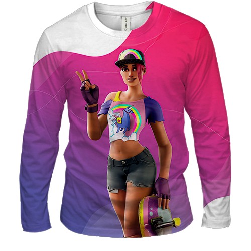 Мужской 3D лонгслив Fortnite - Beach Bomber Skin