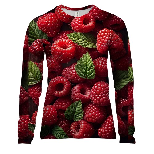 Женский 3D лонгслив Малина