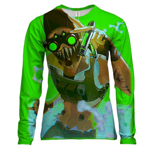 Жіночий 3D лонгслів Apex Legends - Octane