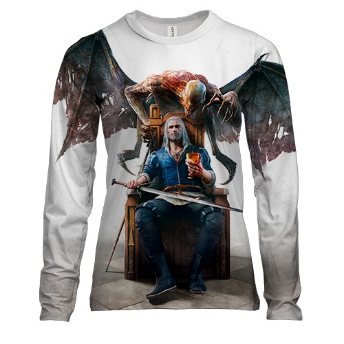 Жіночий 3D лонгслів The Witcher 3 Blood and Wine