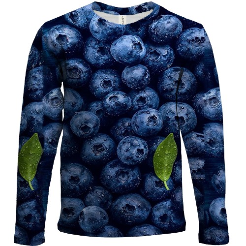 Дитячий 3D лонгслів Чорниця