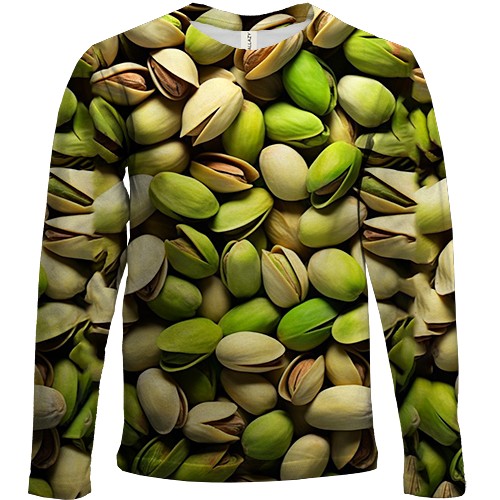 Детский 3D лонгслив Фисташка