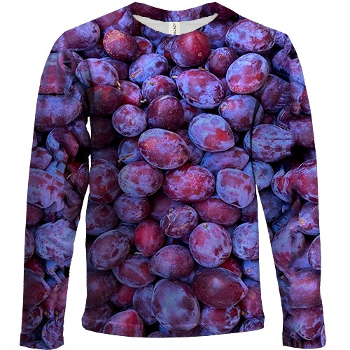 Детский 3D лонгслив Слива