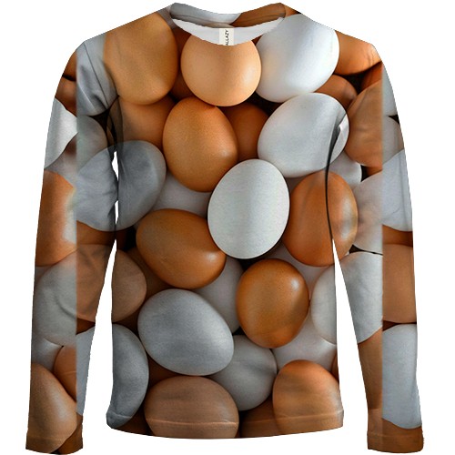 Детский 3D лонгслив Яйца куринные