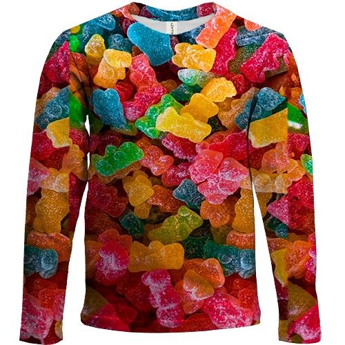 Детский 3D лонгслив Желейные мишки