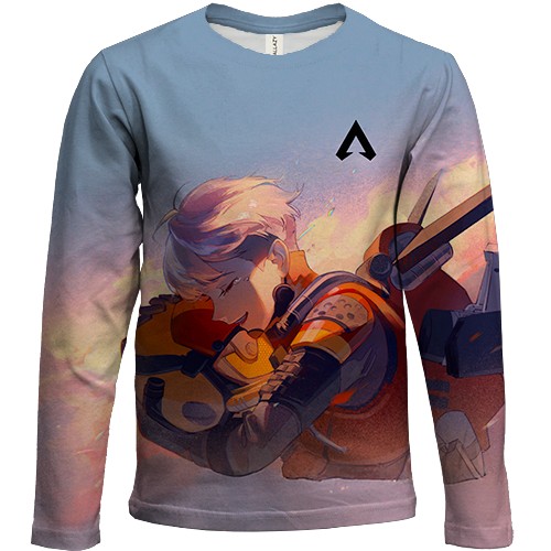 Дитячий 3D лонгслів Apex Legends - Valkyrie