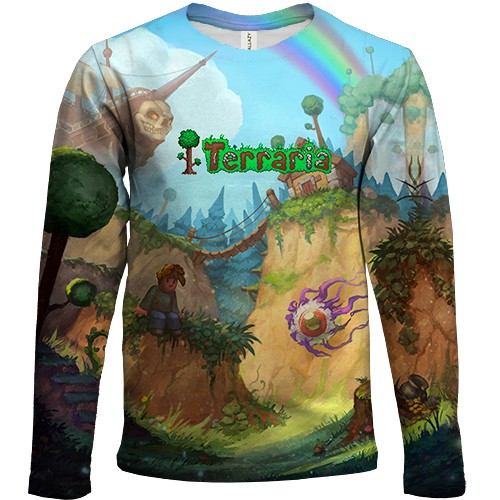 Дитячий 3D лонгслів Terraria - World art