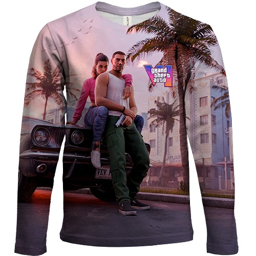 Детский 3D лонгслив GTA VI Miami