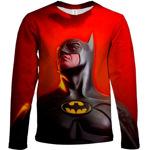 Детский 3D лонгслив Batman red