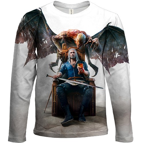 Детский 3D лонгслив The Witcher 3 Blood and Wine