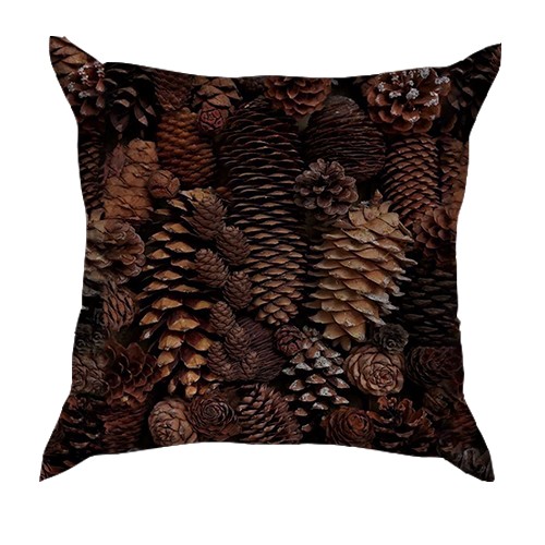 3D подушка Ялинові шишки