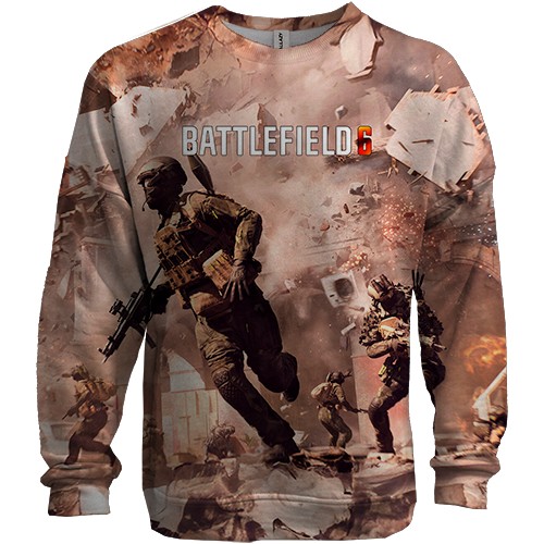 3D свитшот Battlefield 6 Взрывы