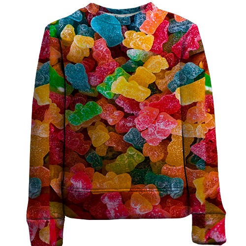 Дитячий 3D світшот Желейні ведмедики