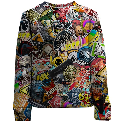 Детский 3D свитшот CS 2 - Sticker Bombing