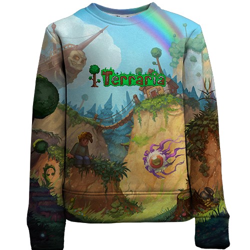 Детский 3D свитшот Terraria - World art