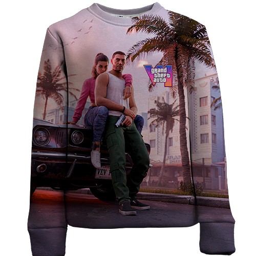 Дитячий 3D світшот GTA VI Miami