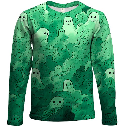 Детский 3D лонгслив Призрачные облака