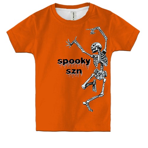 Детская 3D футболка Жуткий сезон скелетов