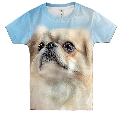 Детская 3D футболка Пекинес