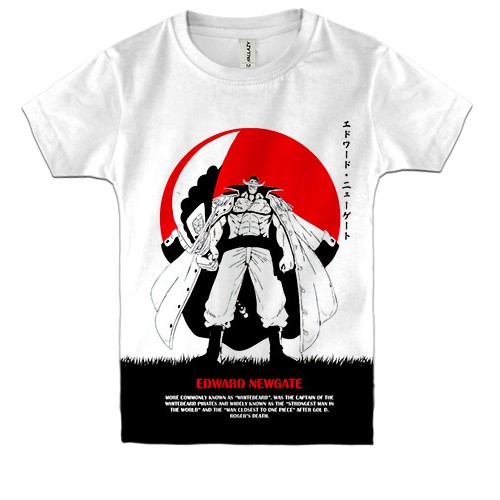Детская 3D футболка Edward Newgate - One Piece
