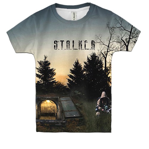 Детская 3D футболка STALKER (1)