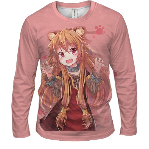 Мужской 3D лонгслив Рафталия - Восхождение героя щита