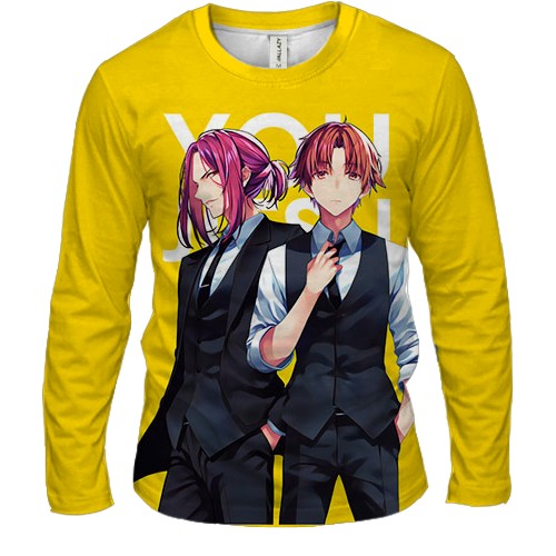 Мужской 3D лонгслив Какэру и Киётака - Класс превосходства
