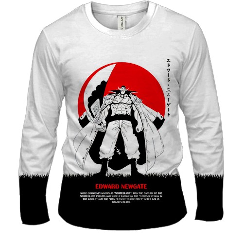 Мужской 3D лонгслив Edward Newgate - One Piece