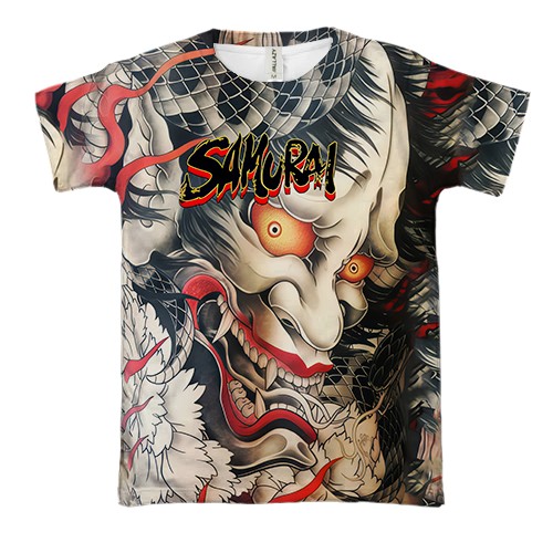 3D футболка Самурай Oni - Yakuza