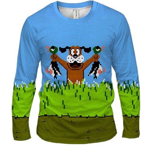 Чоловічий 3D лонгслів Duck Hunt