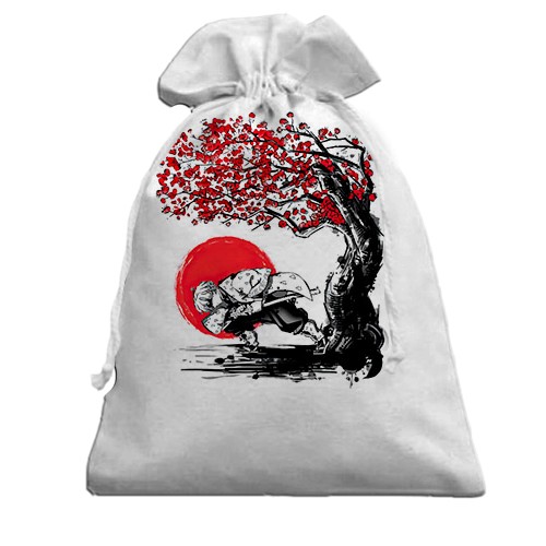 3D Подарочный мешочек Зеницу под сакурой - Demon Slayer