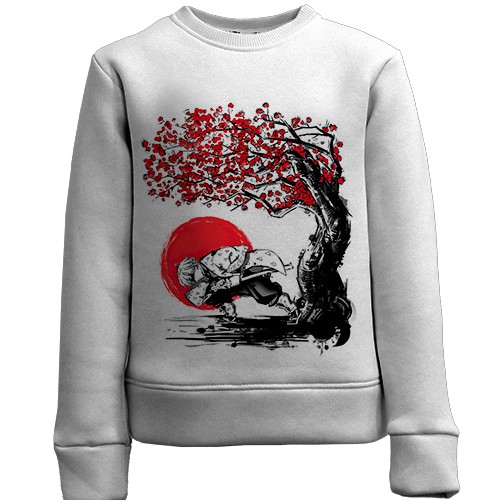 Детский 3D свитшот Зеницу под сакурой - Demon Slayer