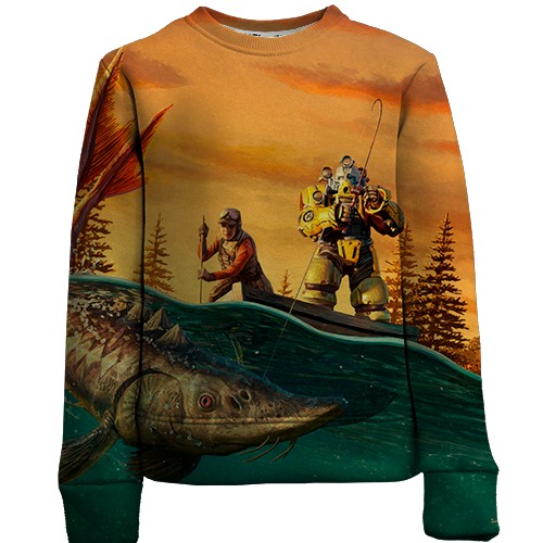 Детский 3D свитшот Fallout 76 - Gone Fission