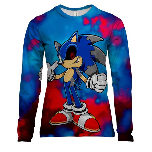 Жіночий 3D лонгслів SONIC EXE