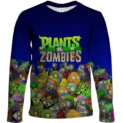 Дитячий 3D лонгслів Plants vs zombies