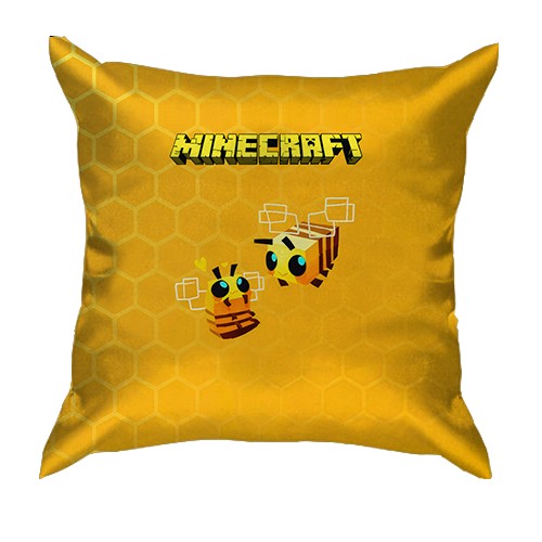 3D подушка Minecraft пчелы