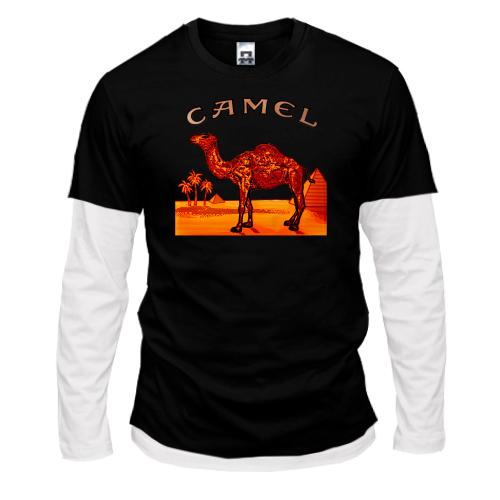 Комбинированный лонгслив Camel