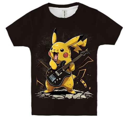 Дитяча 3D футболка з Пікачу - рокером