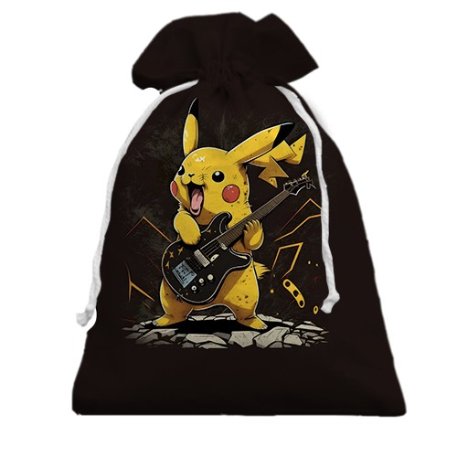 3D Подарочный мешочек с Пикачу - рокером
