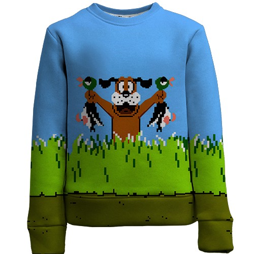 Детский 3D свитшот Duck Hunt