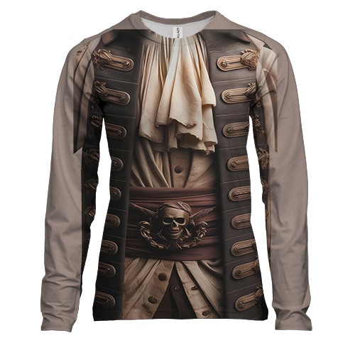 Женский 3D лонгслив Пират