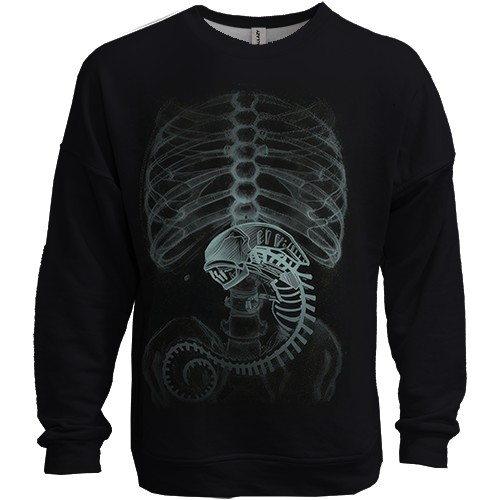 3D свитшот Чужой на рентгене