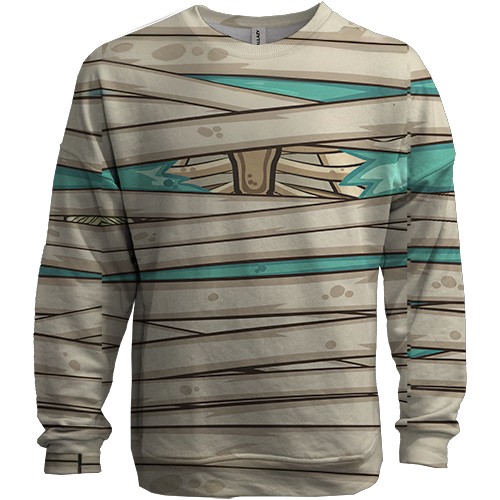 3D світшот Мумія у бинтах