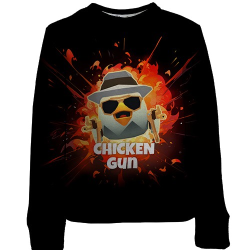 Детский 3D свитшот Chicken Gun