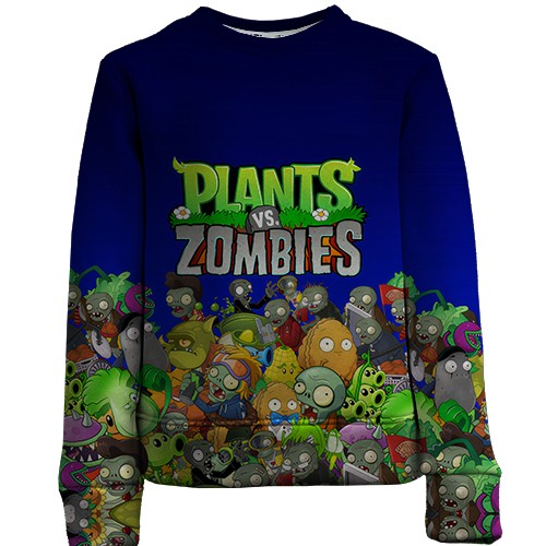 Детский 3D свитшот Plants vs zombies