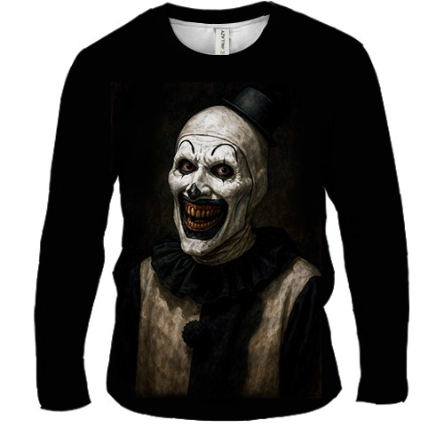 Мужской 3D лонгслив Клоун Арт