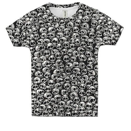 Дитяча 3D футболка Черепа, патерн