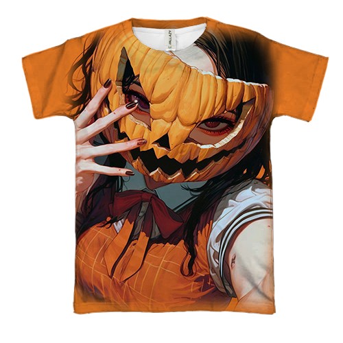 3D футболка Аніме дівчина, Хелловін